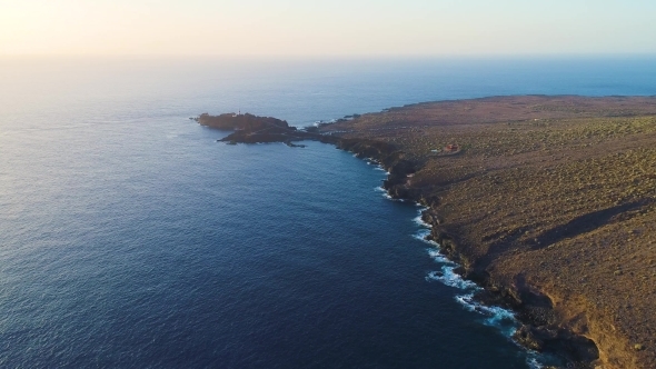 Flight Over Seashore at Tenerife