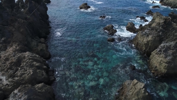 Flight Over Seashore at Tenerife