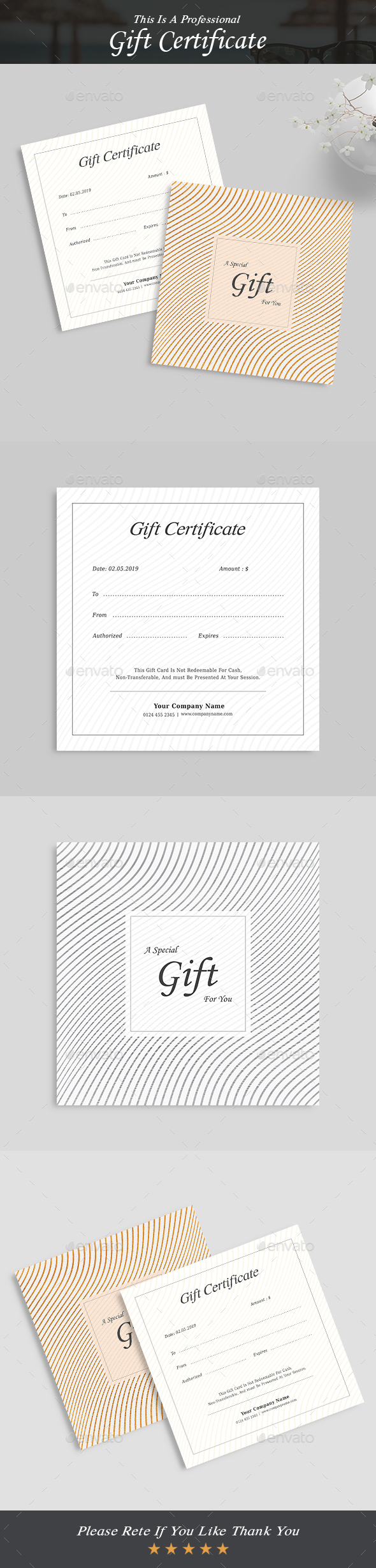 Gift Certificate - Certificates Stationery