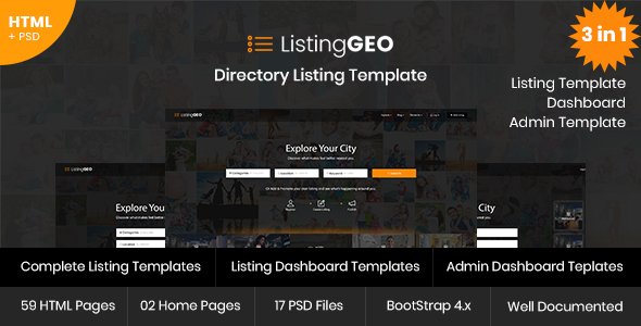 Great ListingGEO - Directory Listing Template