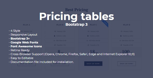 SLD Pricing Tables - CodeCanyon 21478540