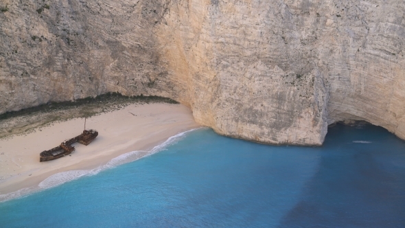 Shipwreck Bay Navagio Beach, Zakynthos, Greece alt