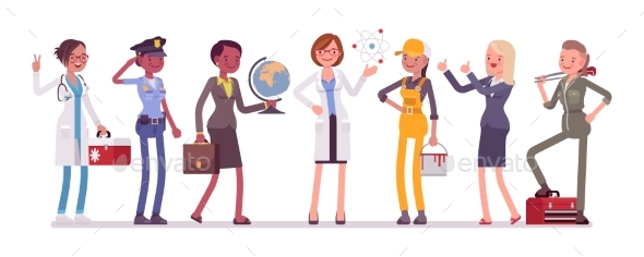 Women Professions Set - Business Conceptual