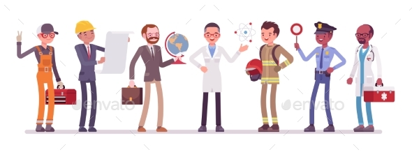 Men Professions Set - Business Conceptual