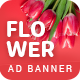 Flower Shop AD Banner Template HTML5