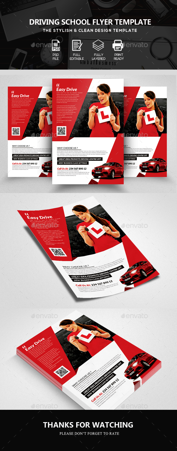 Driving School Flyer - Commerce Flyers