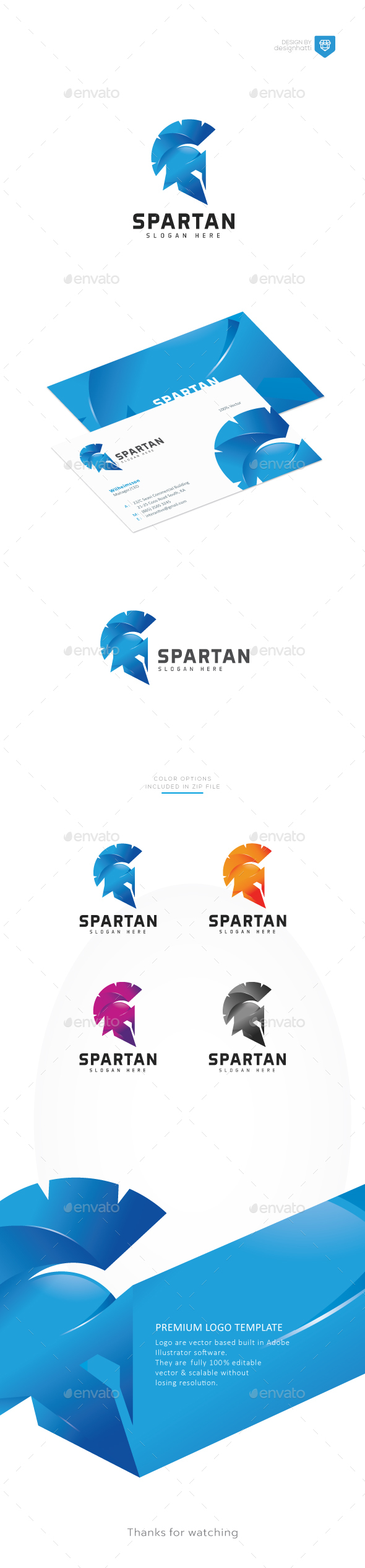 Centurion Spartan Helmet Logo - Objects Logo Templates