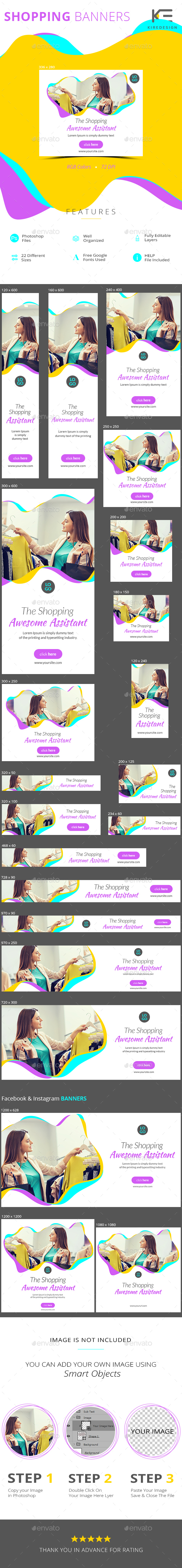 Shopping Banners - Banners & Ads Web Elements
