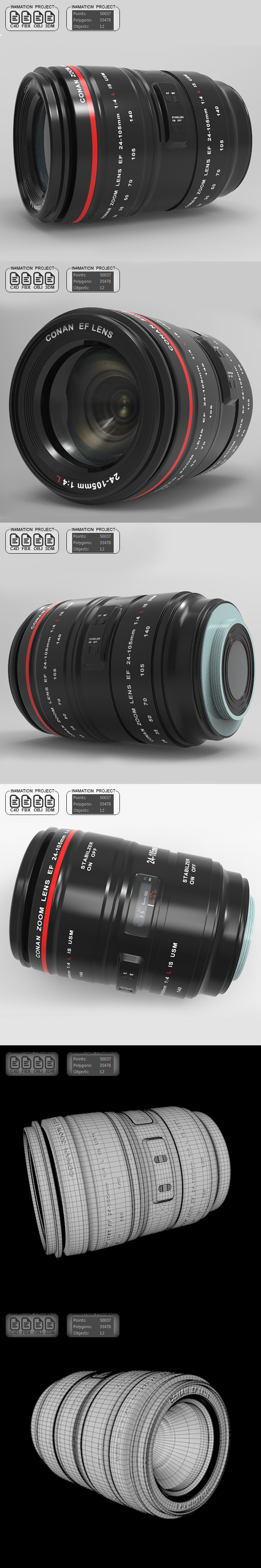 Zoom 24-105mm - 3Docean 21494729