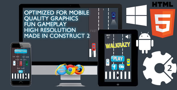 Game Walkrazy - Barang CodeCanyon untuk Dijual
