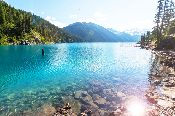Garibaldi lake - Stock Photo - Images