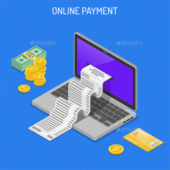 Internet Shopping and Online Payments Concept - Web Technology