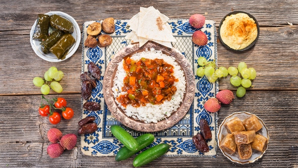 Ifthar evening meal for Ramadan Stock Photo by DanielVincek | PhotoDune