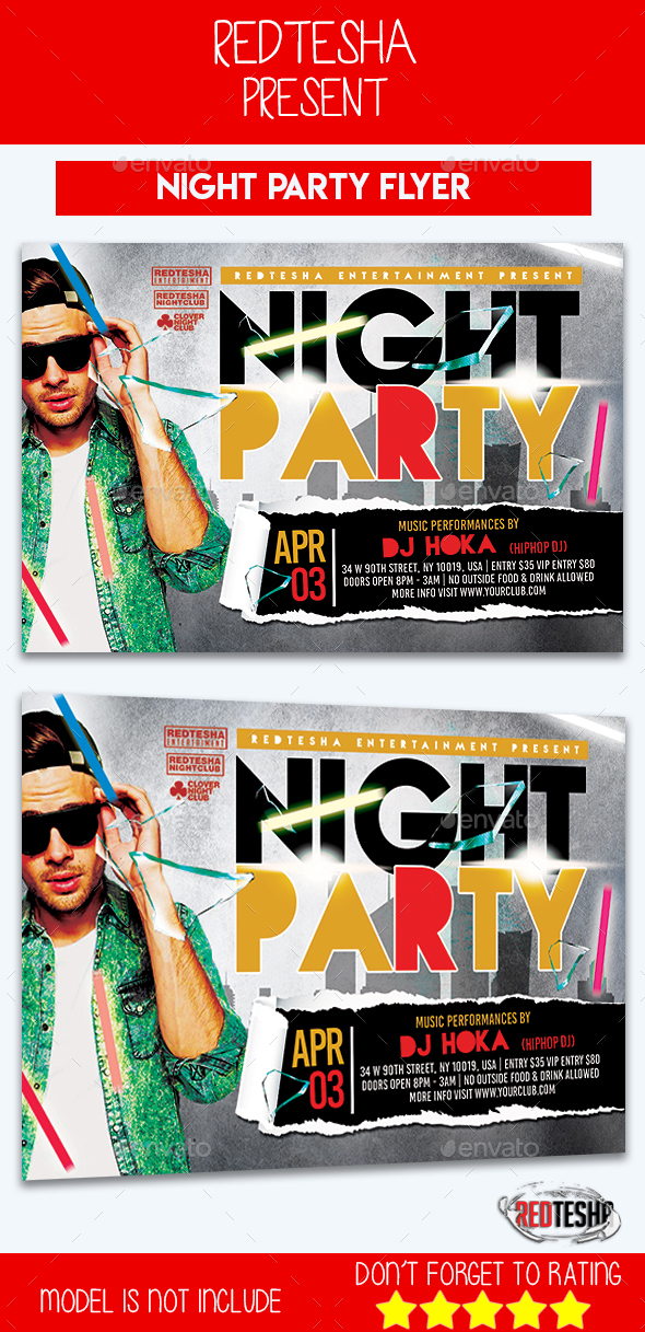 Night Party Flyer - Clubs & Parties Events