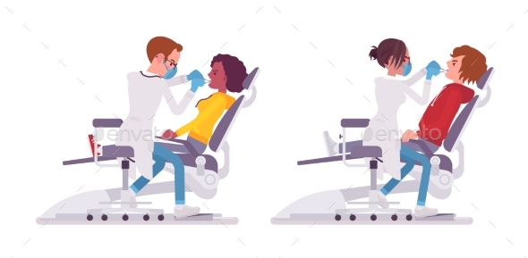 Male and Female Dentist Doctor - Health/Medicine Conceptual