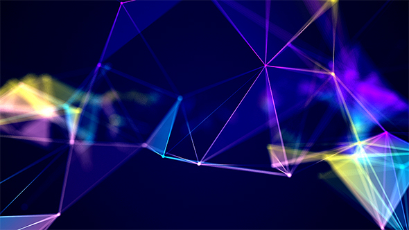 Dancing Colorful Plexus Laser Show Background
