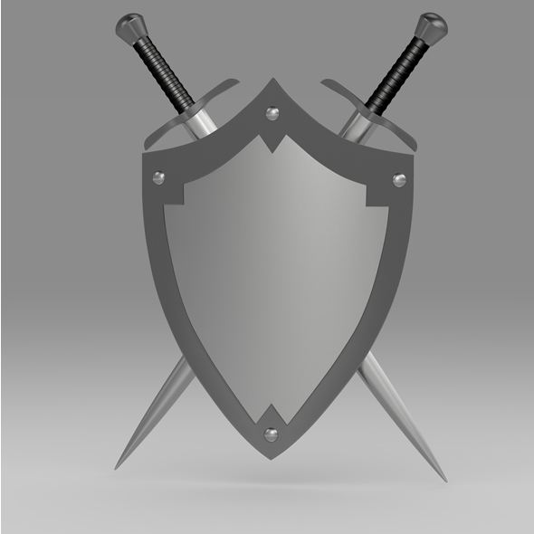 Shield and sword - 3Docean 21498085