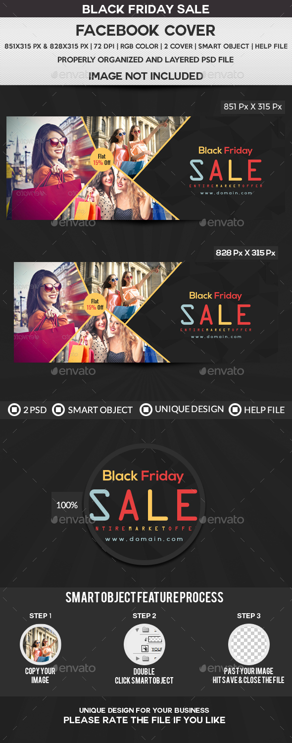 Black Friday Sale Facebook Cover - Facebook Timeline Covers Social Media