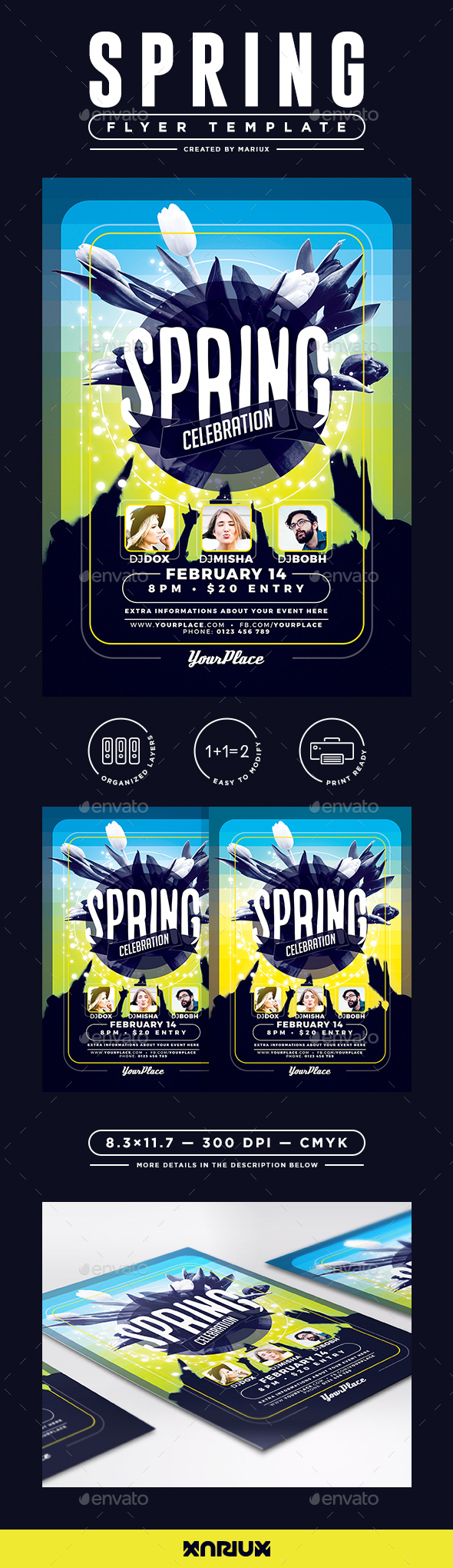 Spring Party Flyer/Poster - Events Flyers