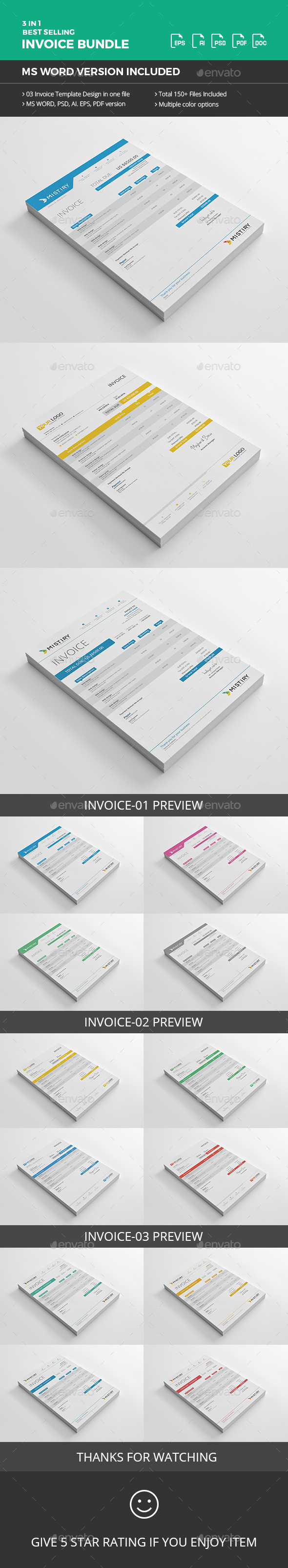 Invoice Bundle - Proposals & Invoices Stationery