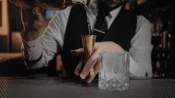 Endless Loop Cinemagraph of Cocktail Preparation