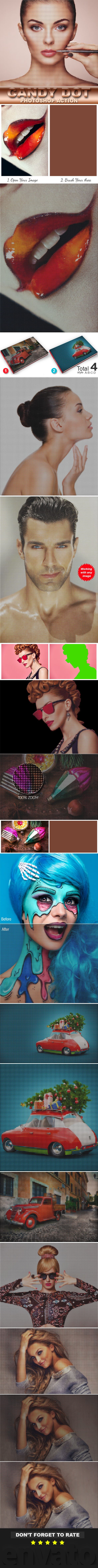 Candy Dot Photoshop Action - Photo Effects Actions