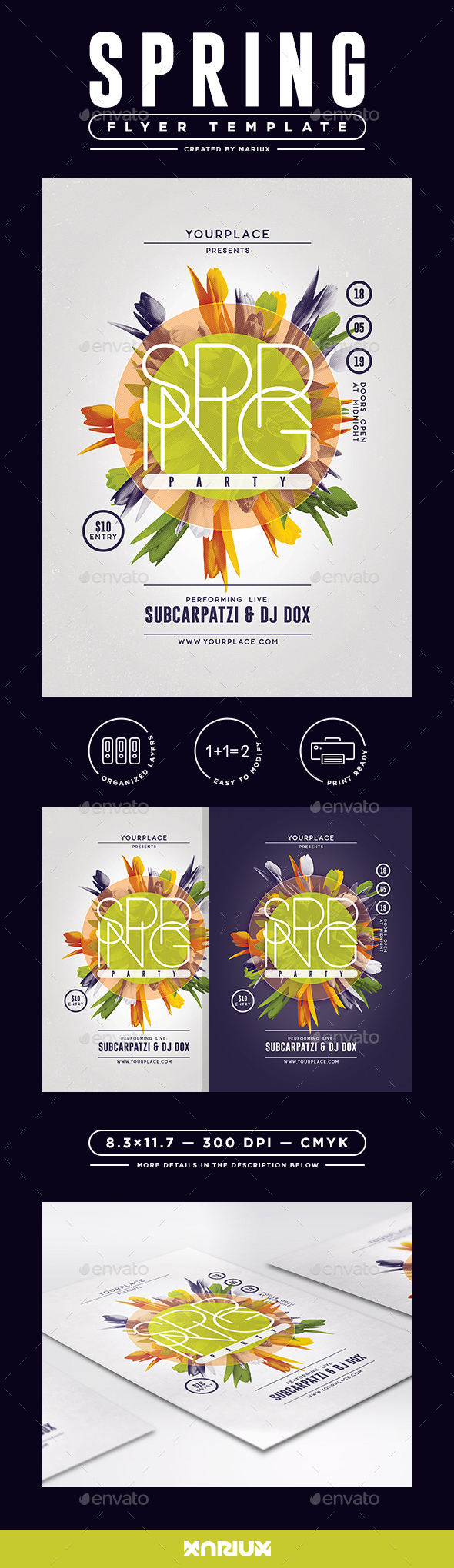 Spring Party Flyer/Poster - Events Flyers