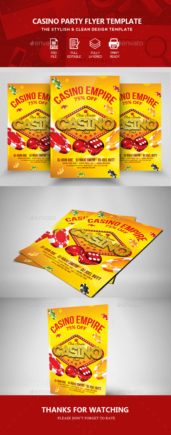 Casino Club Flyers - Clubs & Parties Events