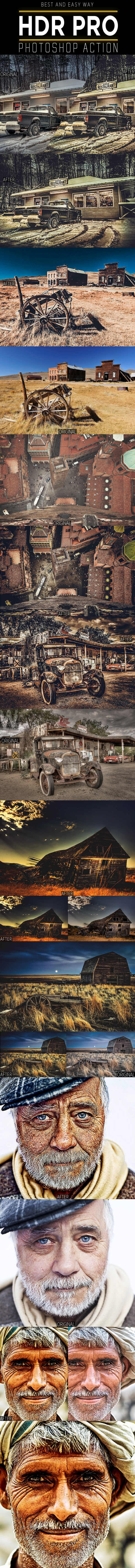 HDR PRO Photoshop Action - Photo Effects Actions