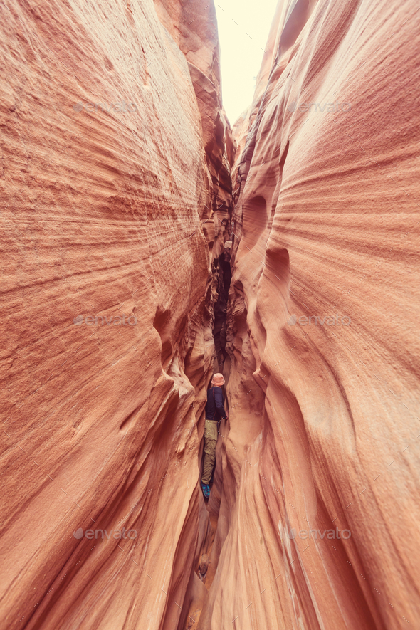 Slot canyon - Stock Photo - Images