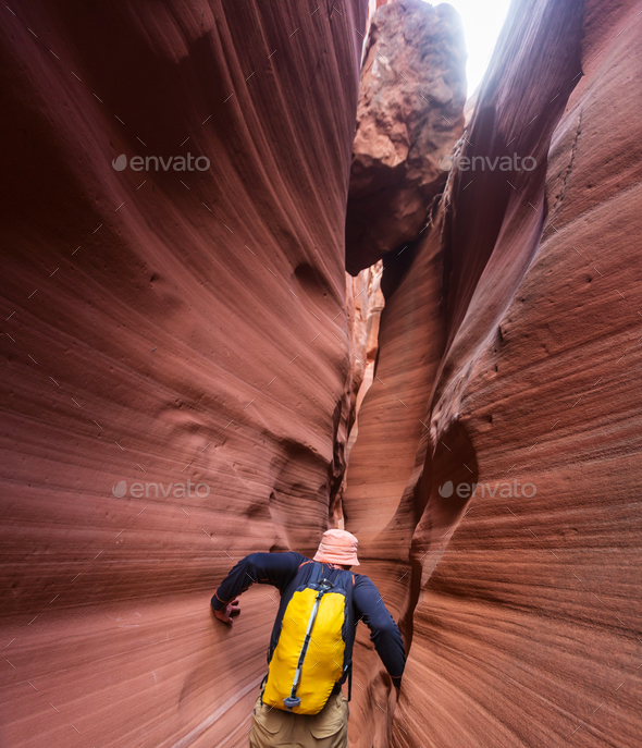 Slot canyon - Stock Photo - Images