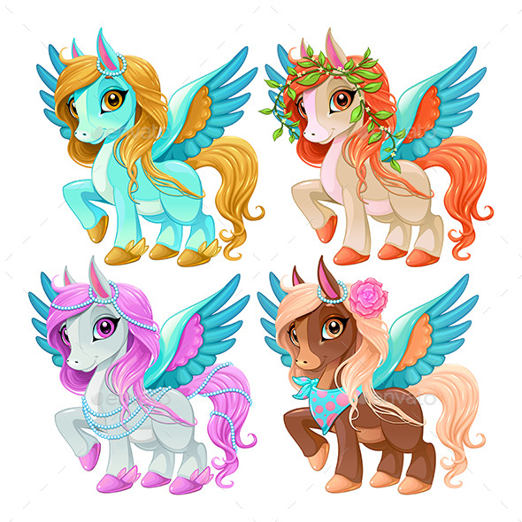 Baby Pegasus for Freedom and Magic - Animals Characters