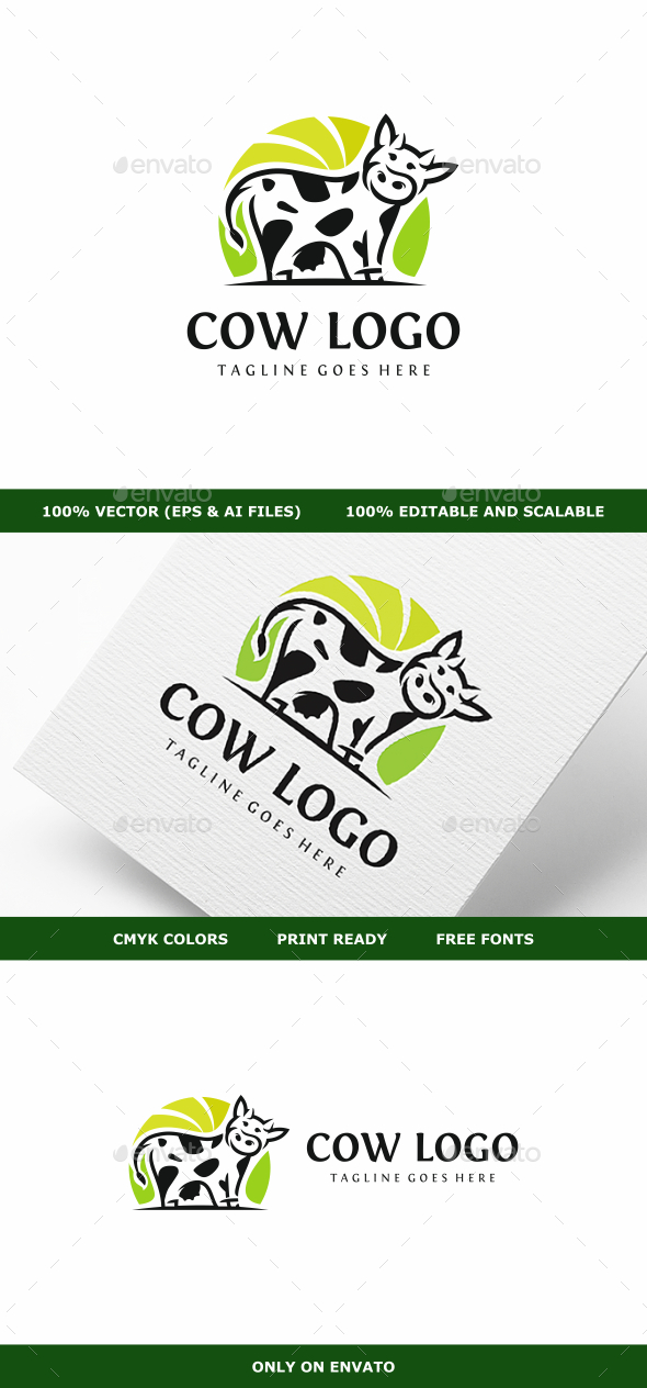 Cow Logo - Animals Logo Templates