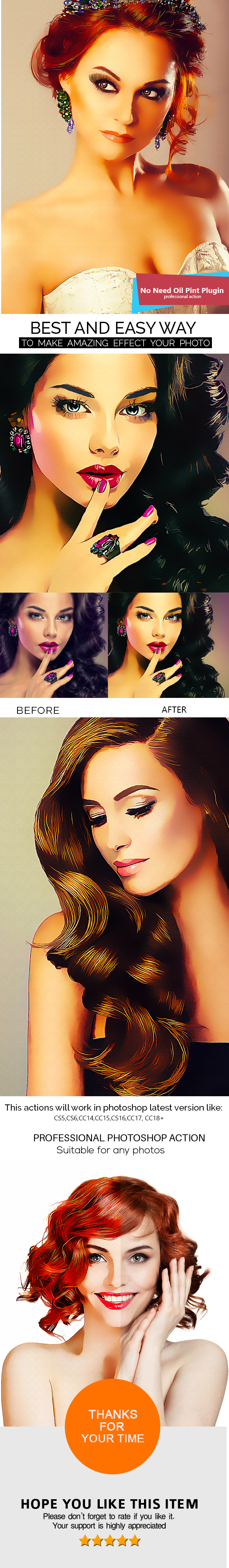 Smart Painting Photoshop Action - Photo Effects Actions
