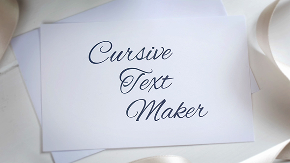 Cursive Text Maker - VideoHive 19930708