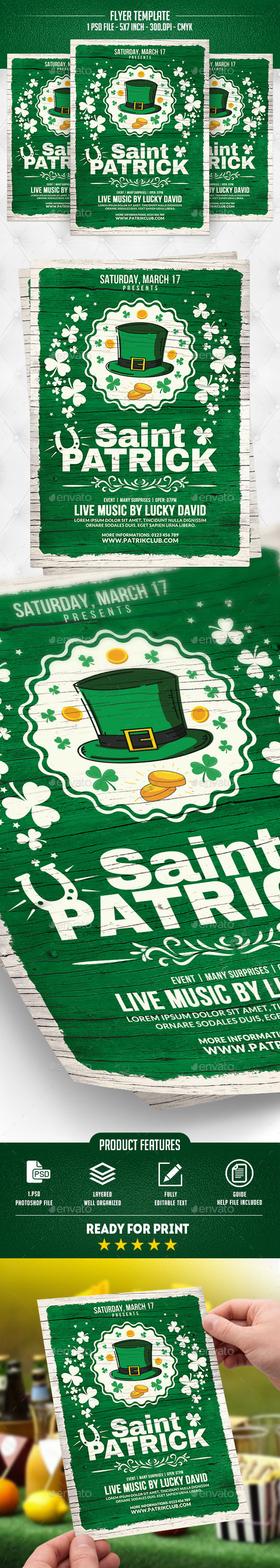 Saint Patrick Flyer Template - Events Flyers