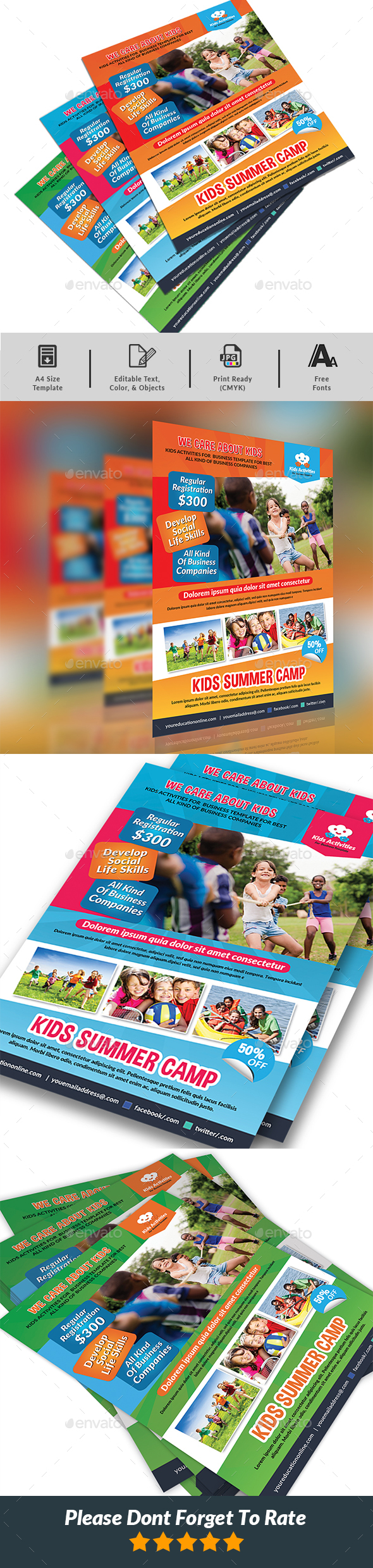 Kids Summer Camp Flyer - Corporate Flyers