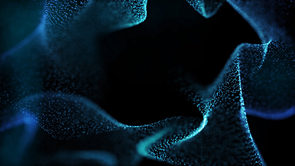 Blue Sliding Particles Background Loop