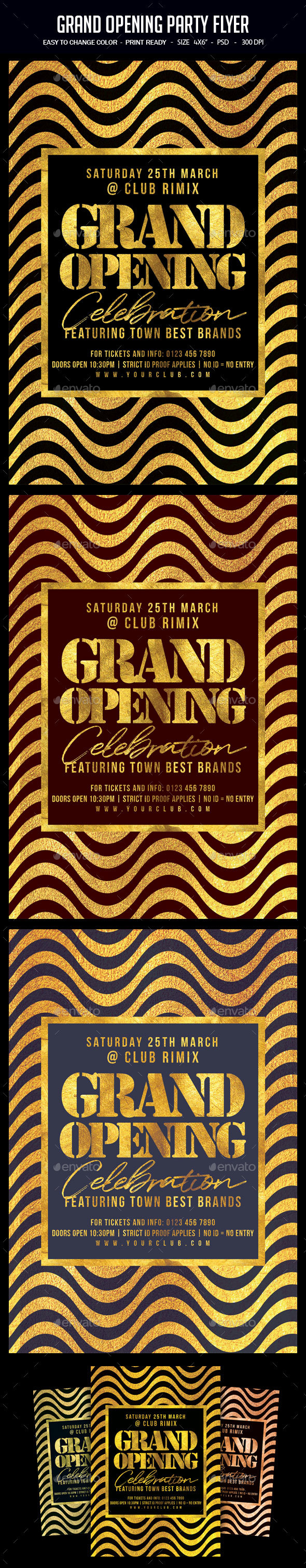 Grand Opening Party Flyer - Clubs & Parties Events