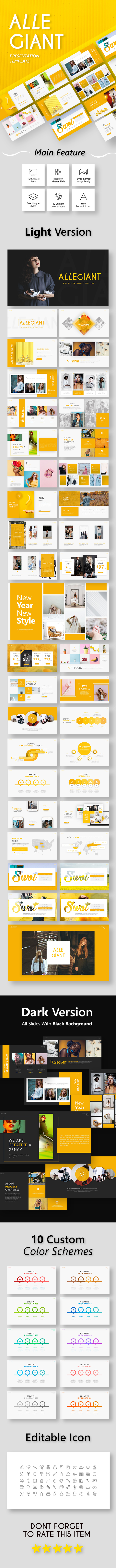 Allegiant - Fashion Presentation Template - Creative PowerPoint Templates