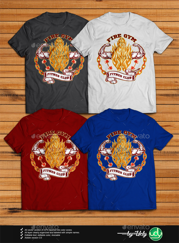 Fire Gym - Sports & Teams T-Shirts