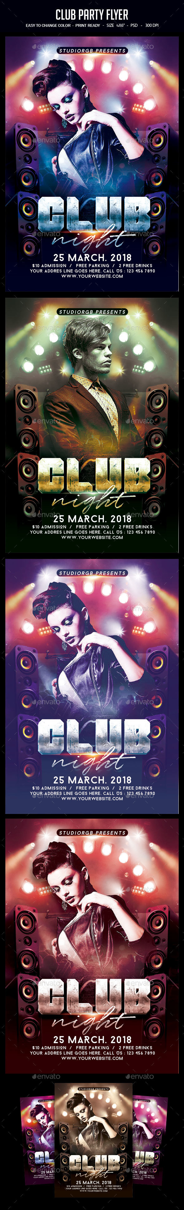 Club Party Flyer - Clubs & Parties Events