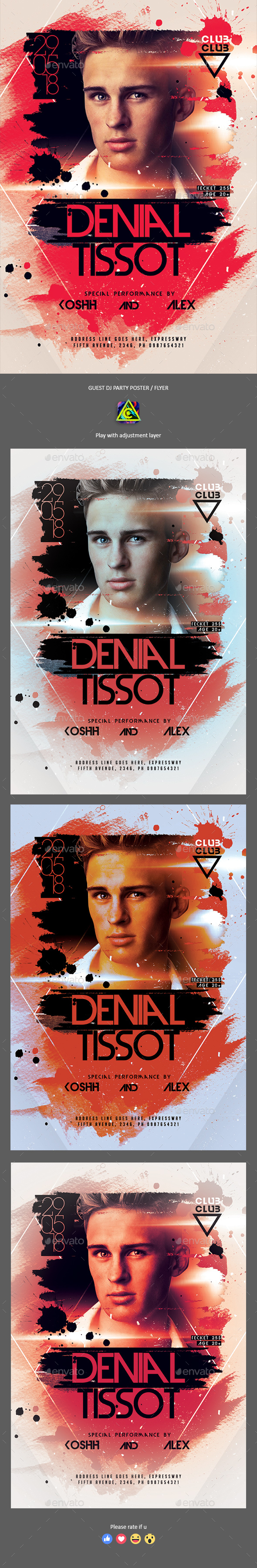 Guest Dj Party Poster / Flyer - Clubs & Parties Events