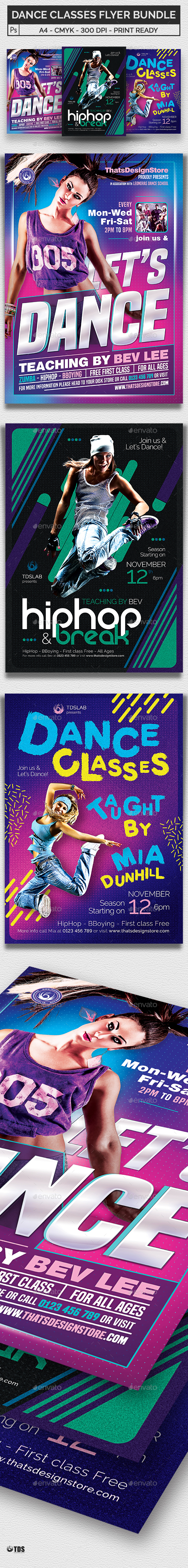 Dance Classes Flyer Bundle - Sports Events