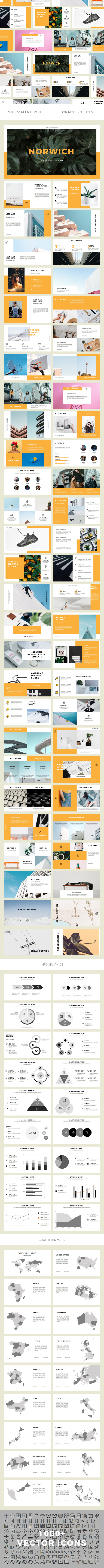 Norwich Keynote Template - Creative Keynote Templates