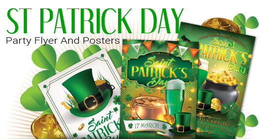 St Patrick Day Flyer And Poster Template
