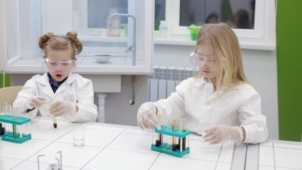 Chemistry Lesson in Primary School