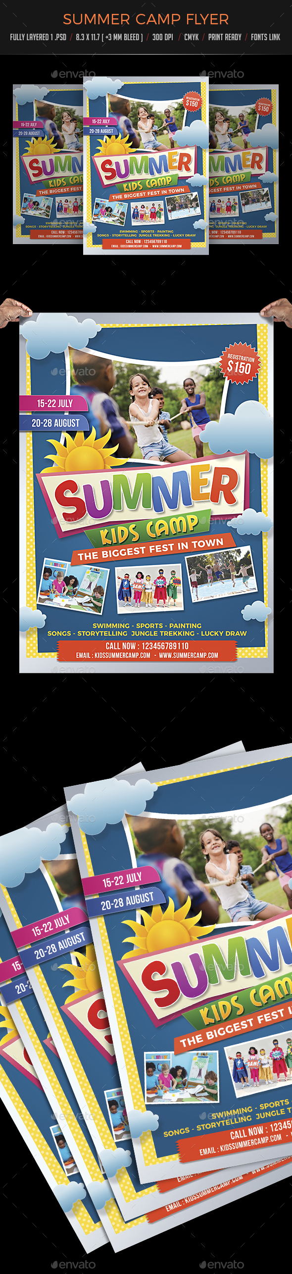 Summer Camp Flyer - Flyers Print Templates