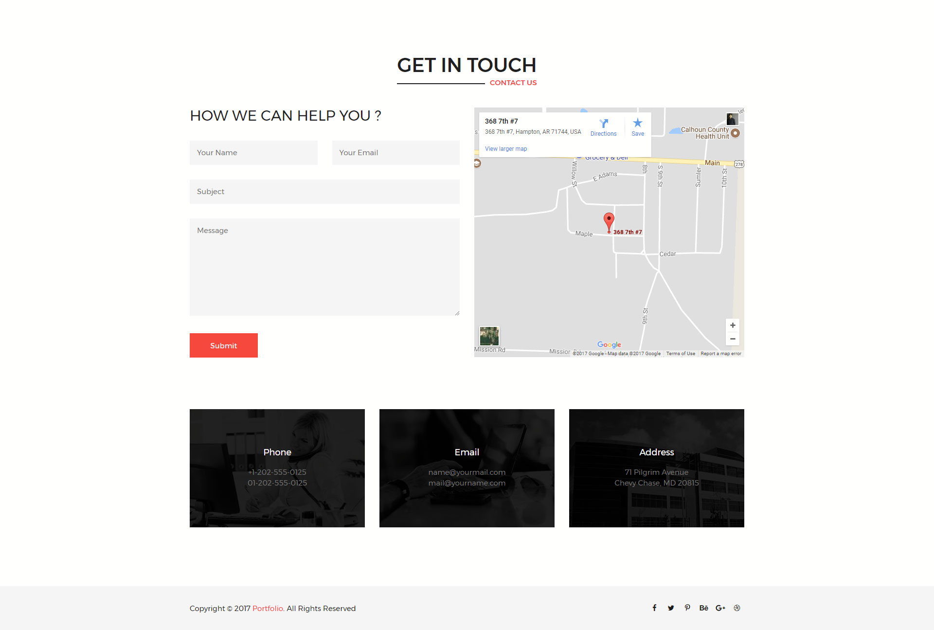 portfolio and cv