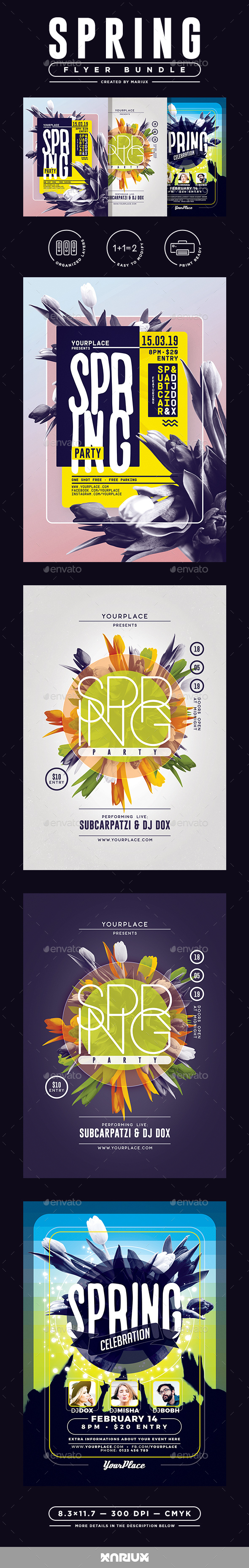 Spring Flyer/Poster Bundle - Events Flyers